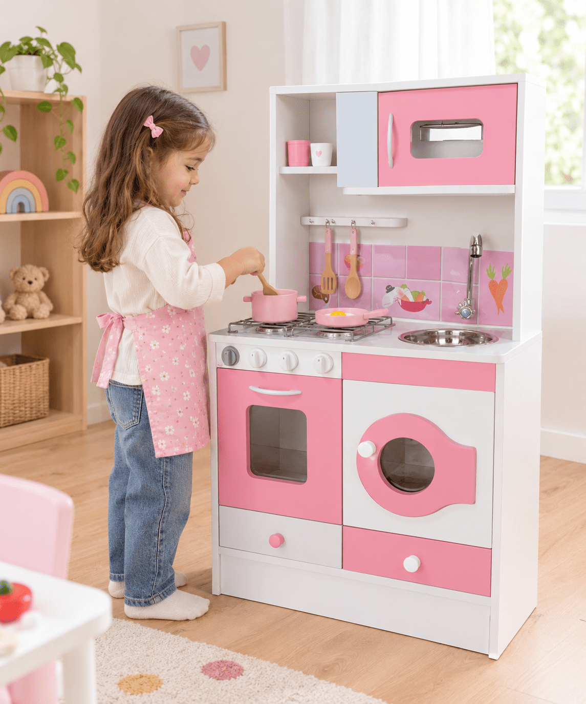Cocinita infantil: cómo fomenta la autonomía, la creatividad y el aprendizaje de los peques - Mundo de Travesuras